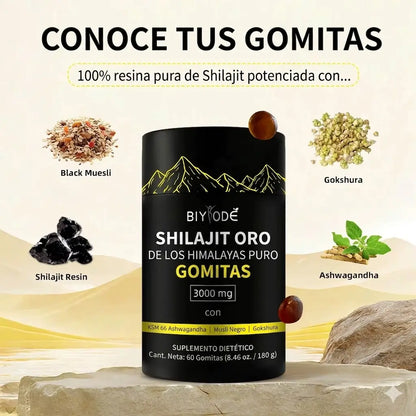 Shilajit Gold ® ¡Alarga ,engrosa y potencia tu energía!